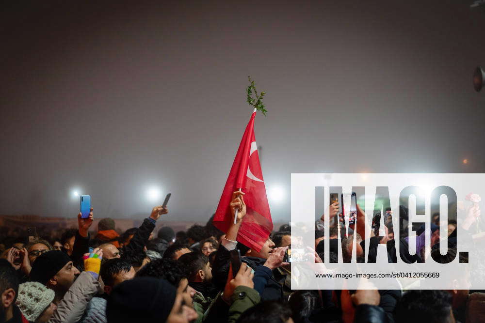 February 6, 2024, Hatay, Turkey: A Reyhan plant is seen above the ...