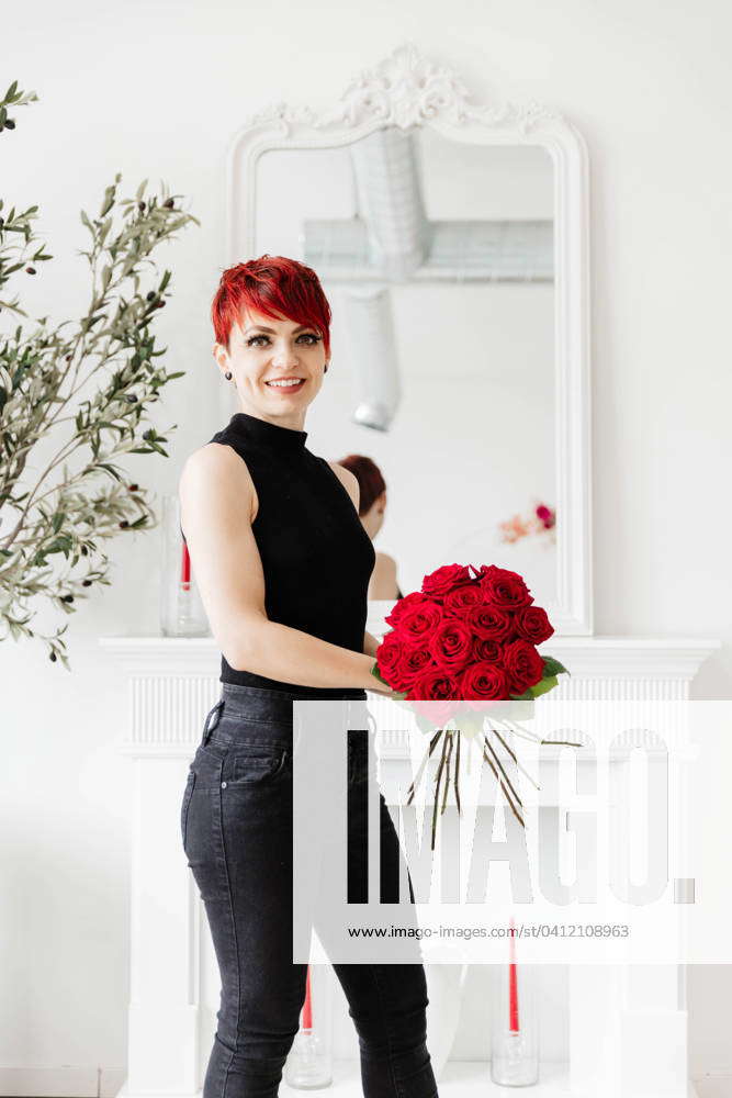 Florist Branding Portrait in Clean Minimal Studio Edmonton, Alberta, Canada
