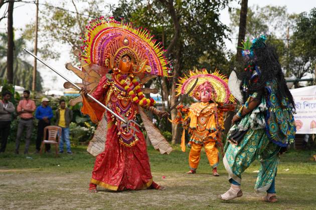 India: Purulia s Chhau Dance on the Mahishasura Mardini Enchants ...