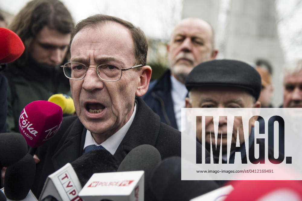 Convicted MP s attempt to enter the Parliament in Warsaw, Poland - 07 ...