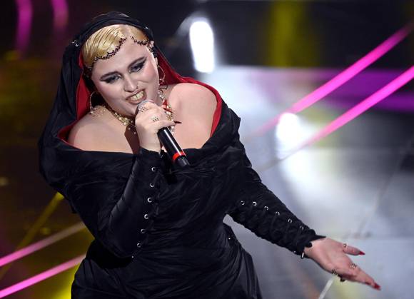 February 7, 2024, Sanremo, ITALY: Italian singer BigMama performs on ...