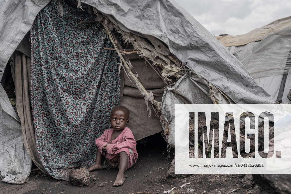 (240208) -- GOMA (DR CONGO), Feb. 8, 2024 -- A displaced child is seen ...