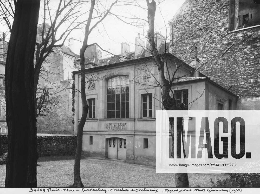 Studio of the French painter Eugene Delacroix, place de Furstenberg ...