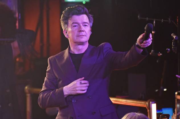 Rick Astley performs live on stage with his band at Pryzm. Featuring ...