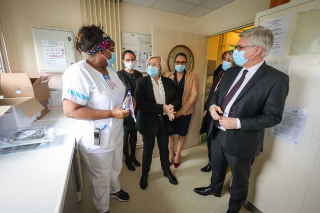 Loiret, France le 10 fevrier 2024 - Mme Catherine VAUTRIN, ministre du ...