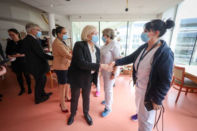 Loiret, France le 10 fevrier 2024 - Mme Catherine VAUTRIN, ministre du ...