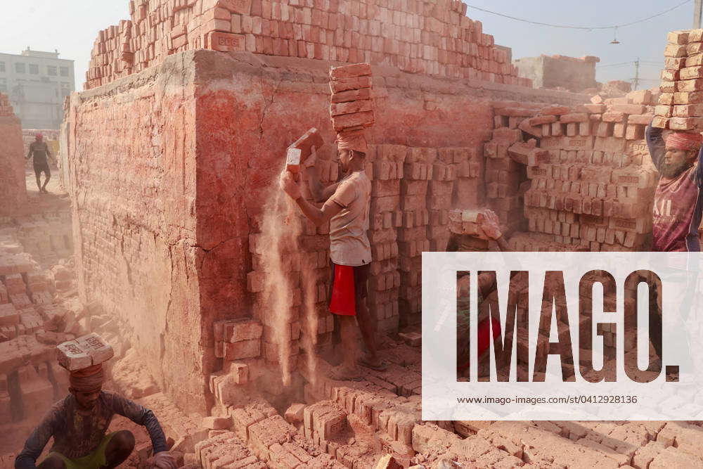 Workers In A Brick Field - Bangladesh Bangladeshi men work at a brick ...