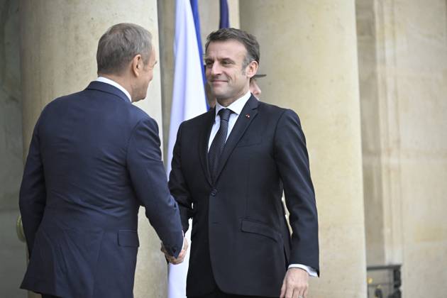 President Macron Welcomes Polish Prime Minister Tusk - Paris French ...