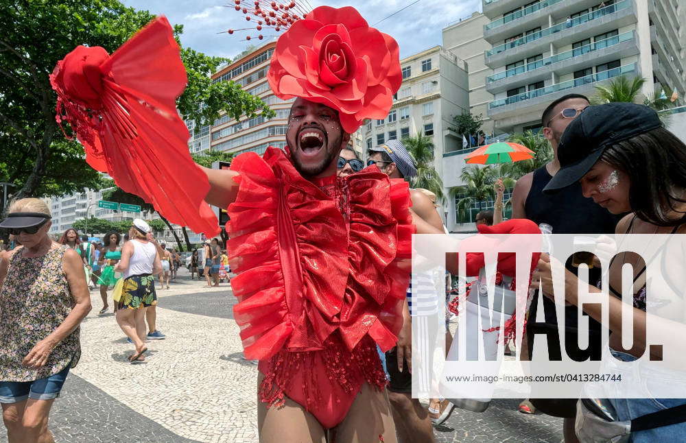 February 13, 2024, Copacabana, Rio De Janeiro, Brazil: Over 10,000 ...