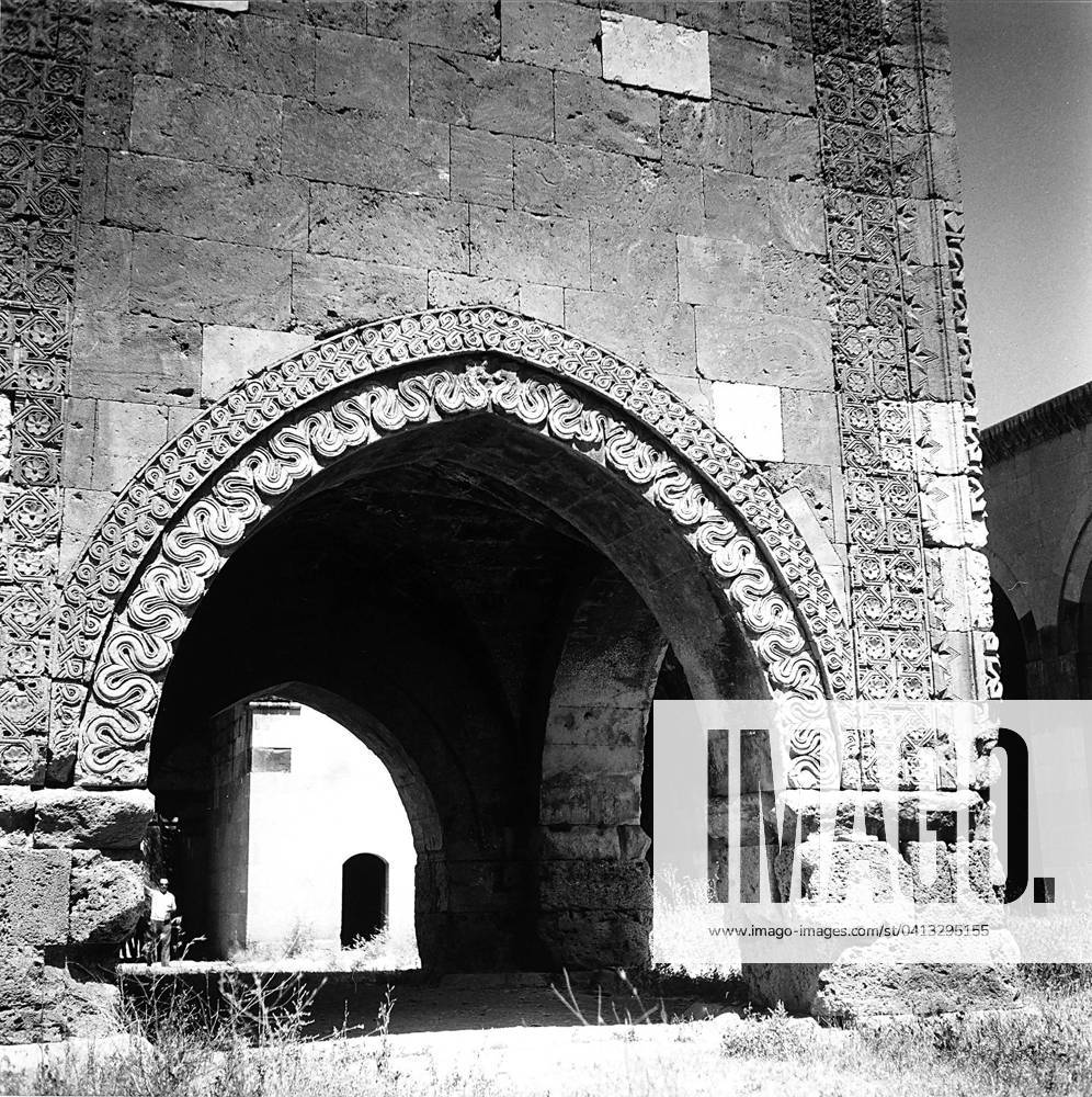 Detail of the oratory of the Caravanserai in Sultanhani, near Kayseri ...