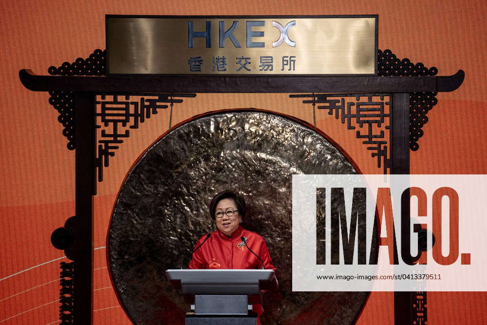 Hong Kong Exchange Market Opening Ceremony After Lunar New Year