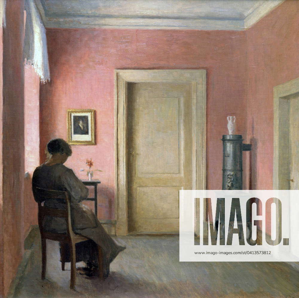 Woman sitting in an Interior , 1915. Artist: Peter Vilhelm Ilsted ...