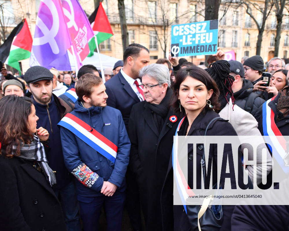 Pro-Palestine Demonstration - Paris Jean Luc Melenchon LFI, Francois ...