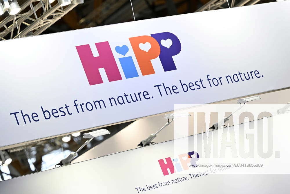 HIPP logo on a stand at the worlds largest organic food trade fair ...