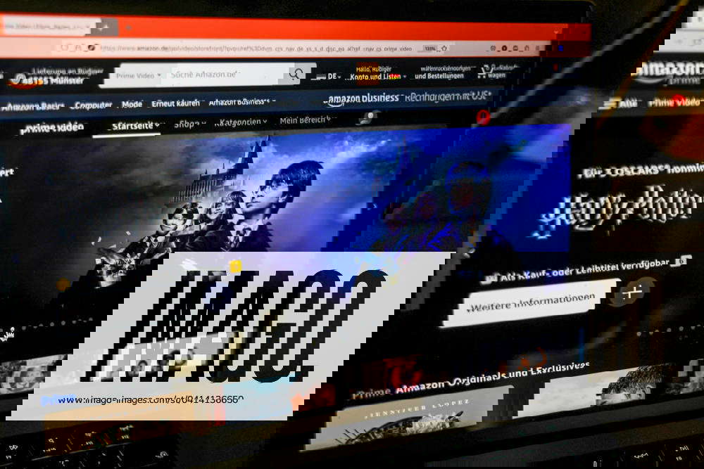 Amazon Prime streaming on a MacBook Harry Potter