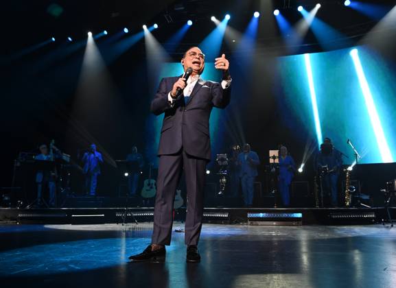 Gilberto Santa Rosa performs during The Autentico Tour at Hard Rock ...