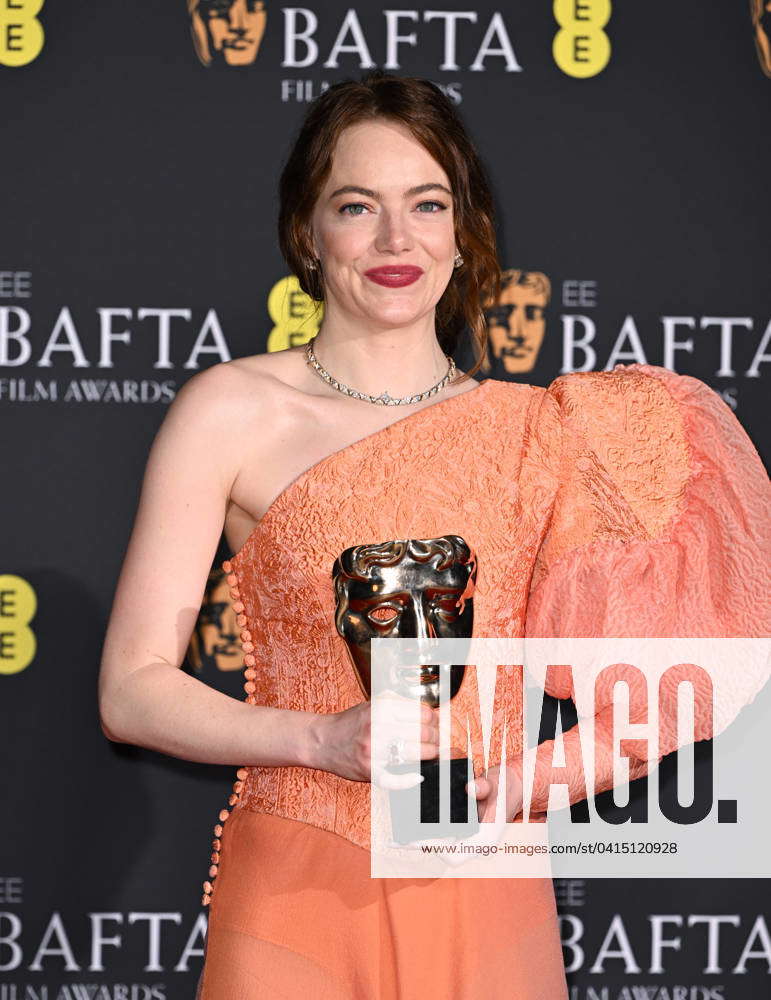 2024 EE BAFTA Film Awards - Winners Room Emma Stone, Leading Actress ...