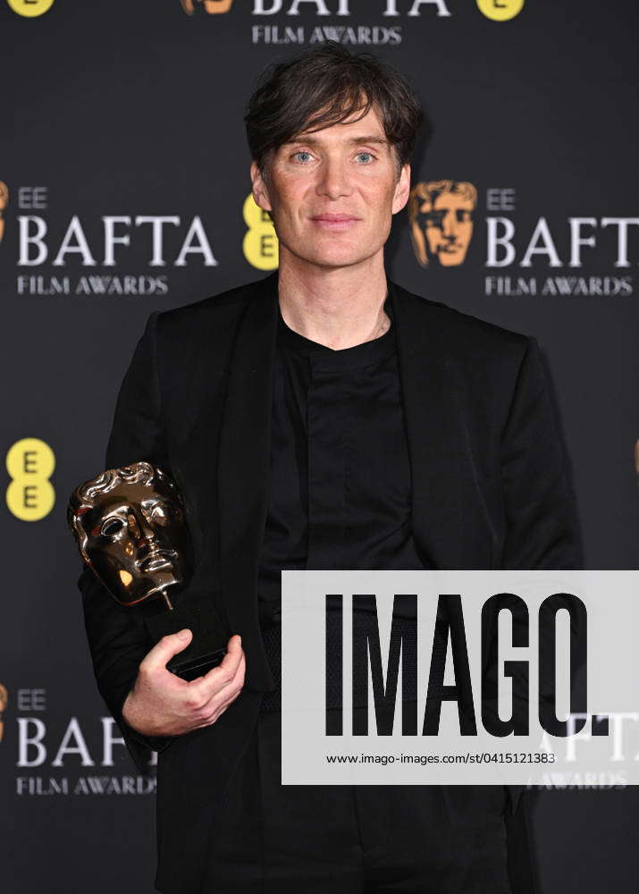 2024 EE BAFTA Film Awards Winners Room Cillian Murphy, Leading Actor