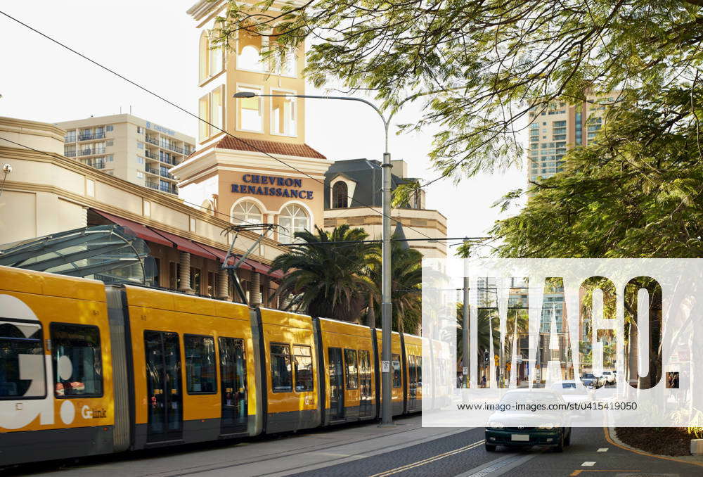 Gold Coast Tram Surfers Paradise Queensland Australia