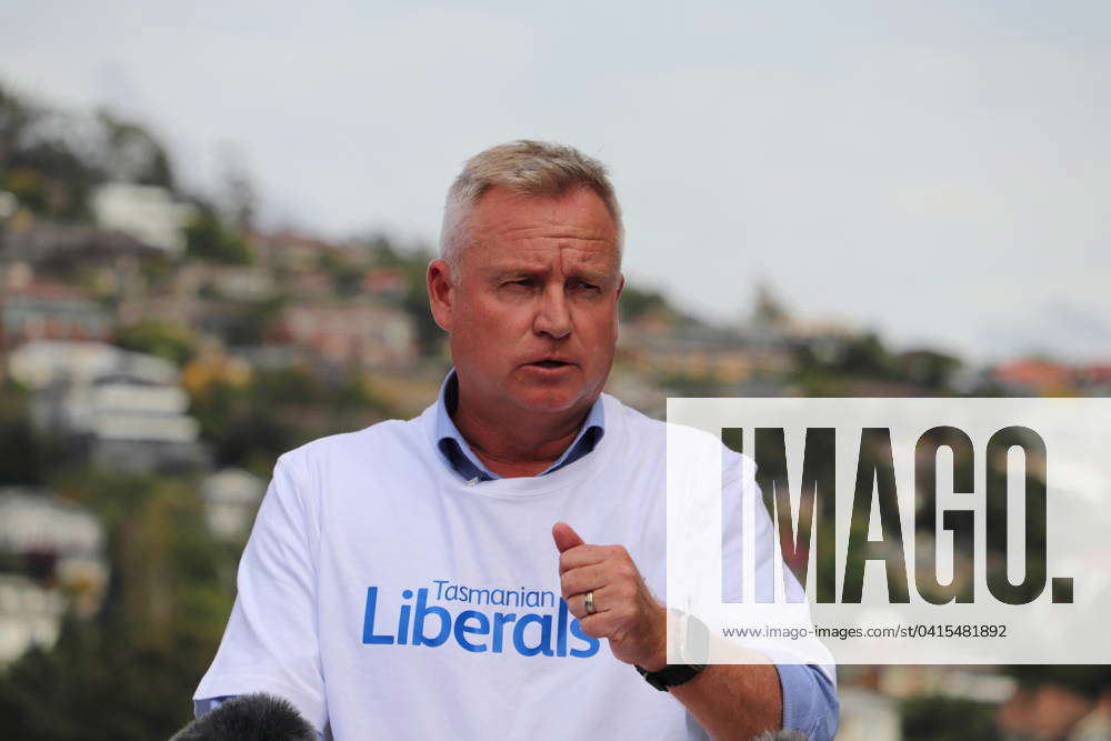 TAS ELECTION 2024, Liberal Leader Jeremy Rockliff At Peppers Silo Hotel, Launceston, Tasmania