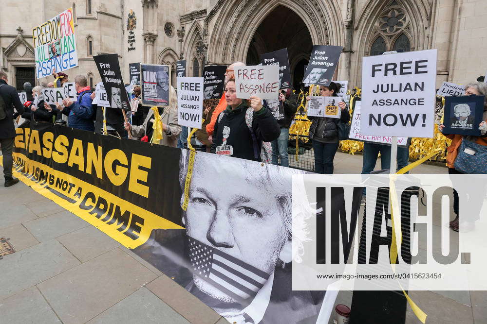 . 20 02 2024. London, United Kingdom. Julian Assange Hearing RCJ ...