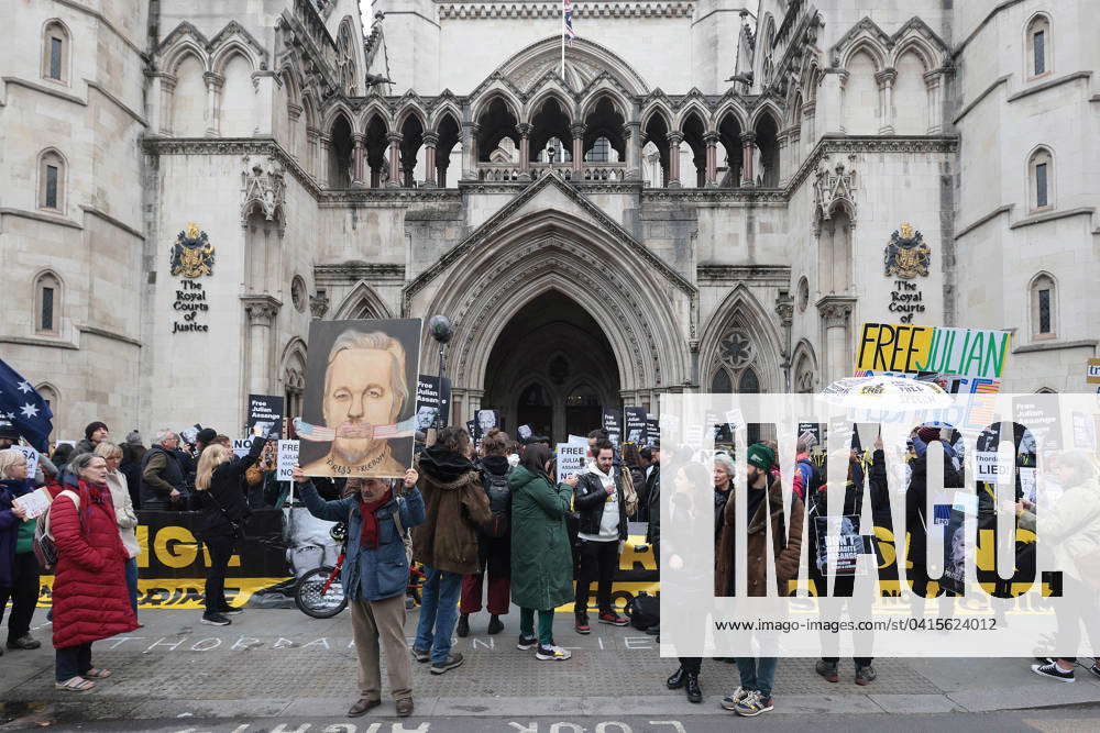 . 20 02 2024. London, United Kingdom. Julian Assange Hearing RCJ ...