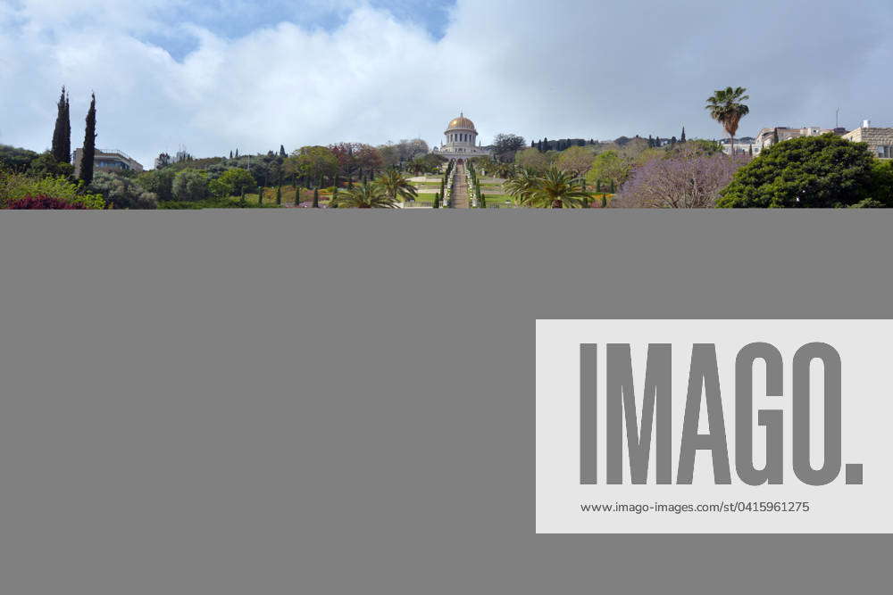 Bahai Temple and Gardens in Haifa Israel HAIFA, ISR - MAR 21 2015 ...