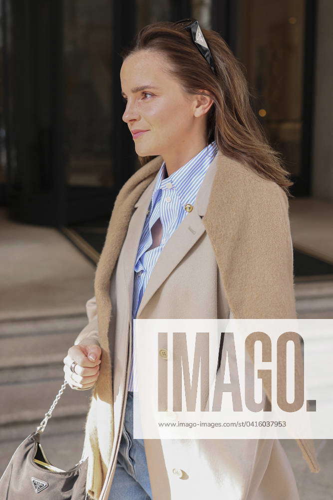 MFW - Emma Watson Leaves Her Hotel Emma Watson leaves her hotel to ...