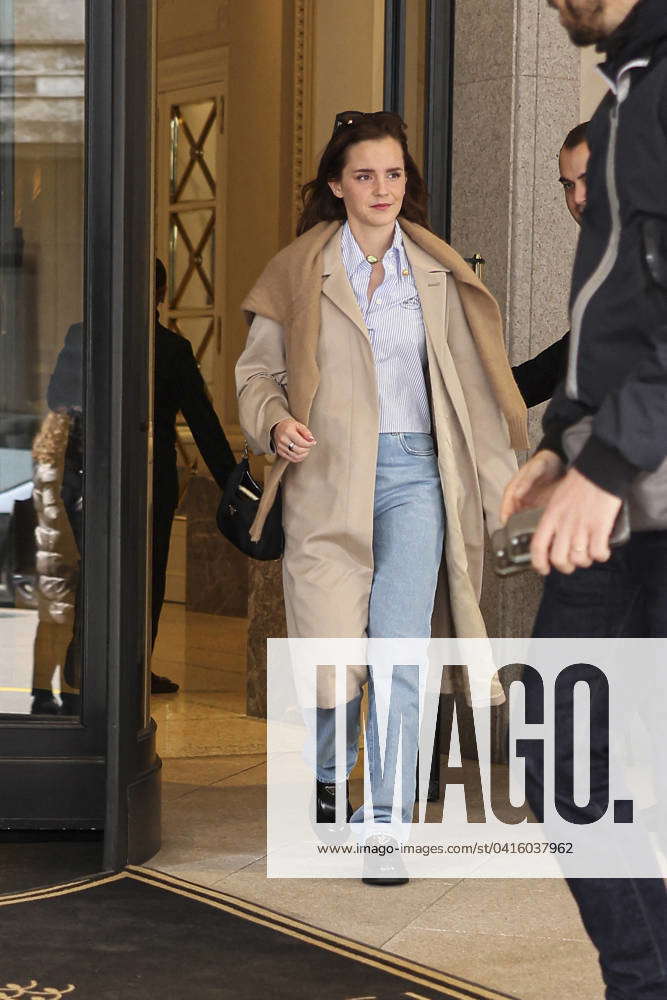 MFW - Emma Watson Leaves Her Hotel Emma Watson leaves her hotel to ...