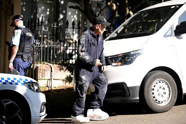 JESSE BAIRD CRIME SCENE, NSW Police Forensic investigators are seen at ...