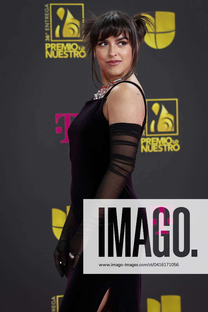 Puerto Rican singer Gale poses on the carpet upon her arrival at 36th ...