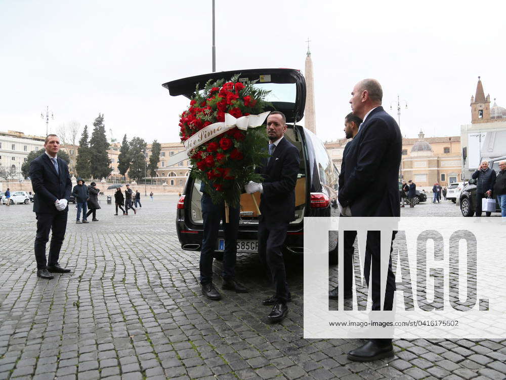 Funeral of Ira von Fürstenberg - Rome The coffin during the funeral of ...