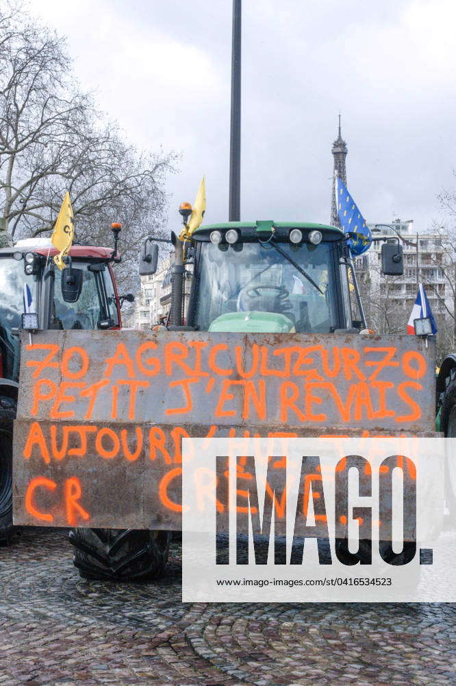 Farmers Protest On Eve Of Agricultural Fair - Paris Farmers participate ...