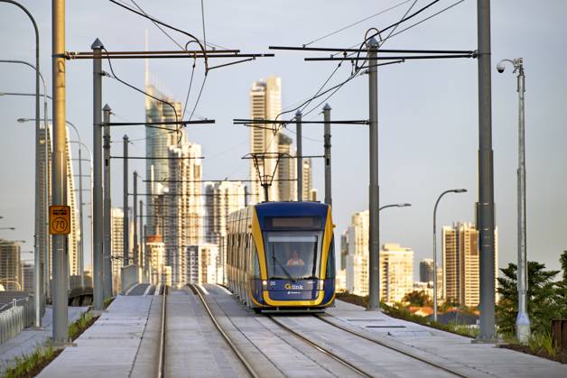 Gold Coast Tram Surfers Paradise Queensland Australia