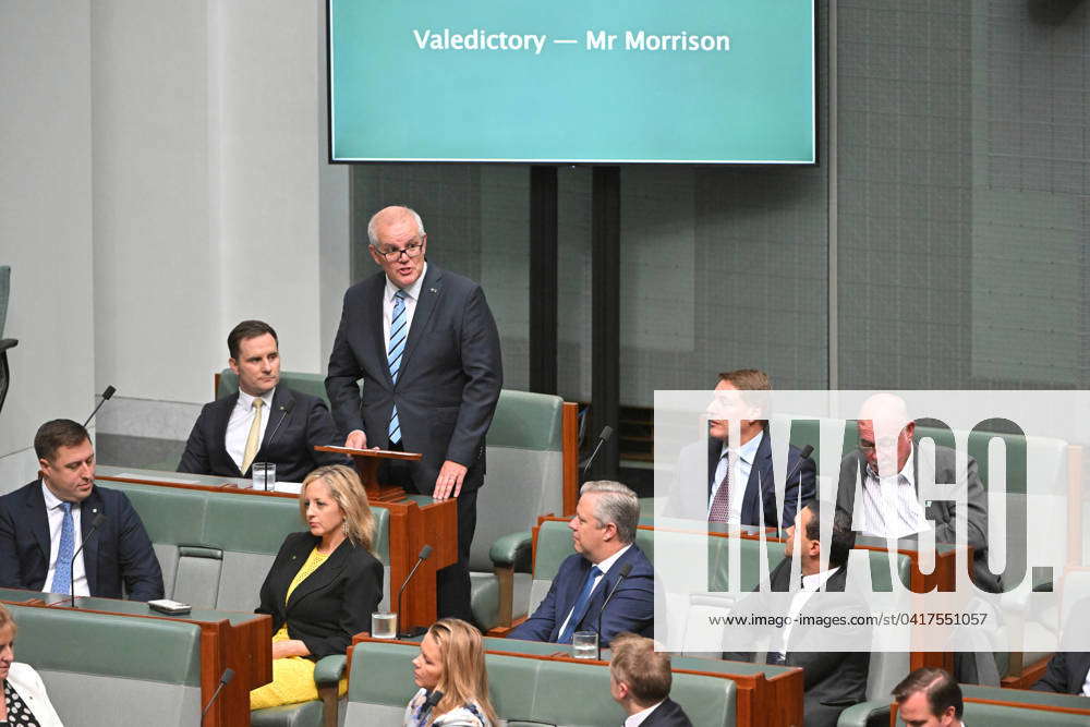 SCOTT MORRISON VALEDICTORY SPEECH, Former Prime Minister Scott Morrison ...