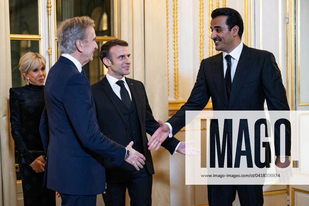 State Dinner In Honor Of Qatar S Emir - Paris LVMH CEO Bernard Arnault ...