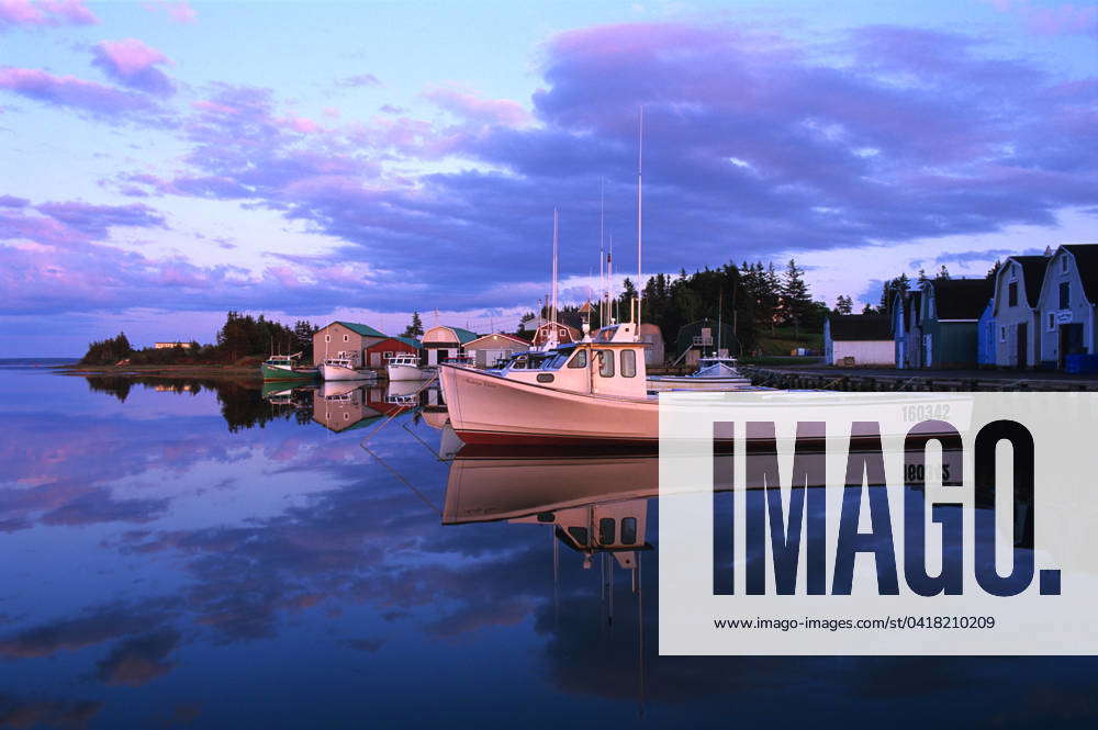 French River, Prince Edward Island, PE, PEI, Canada fishing boats sheds ...