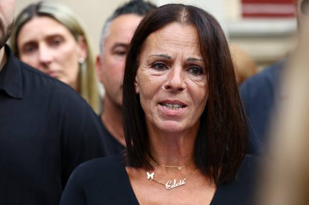 LUAY SAKO COURT, Celeste Mannos mother, Aggie Di Mauro speaks to media ...