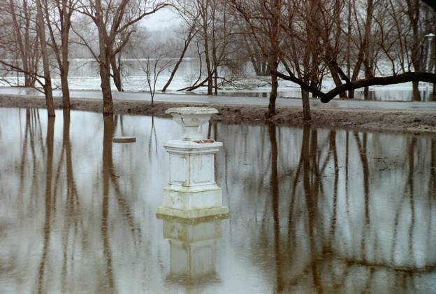 Flood in the Latvian city of Jelgava (photo