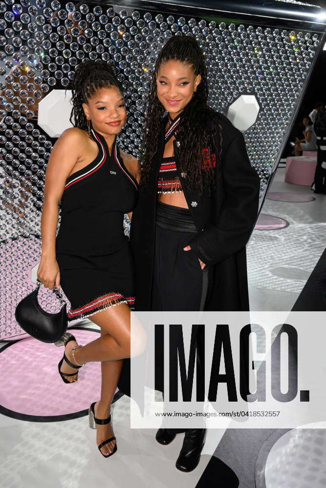 PFW - OFF White Front Row Halle Bailey and Willow Smith attend the OFF ...