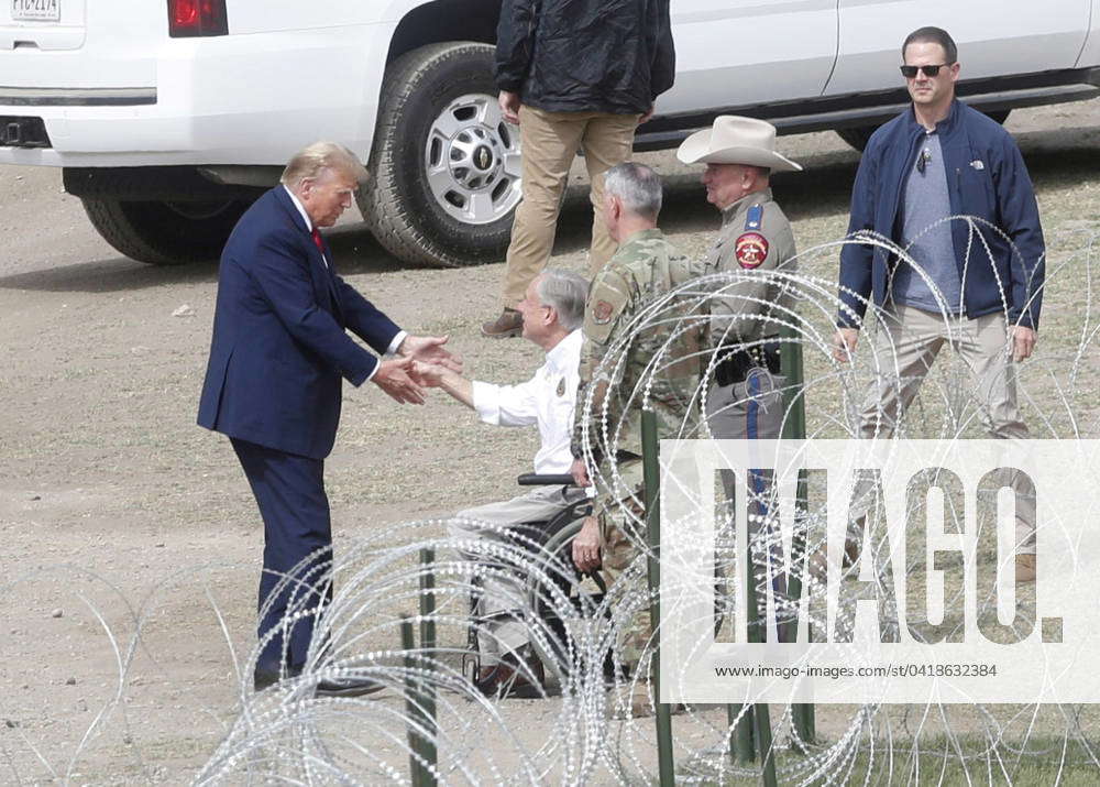 News: Donald Trump Visits the Border FEB 29, 2024; Eagle Pass, TX, USA ...