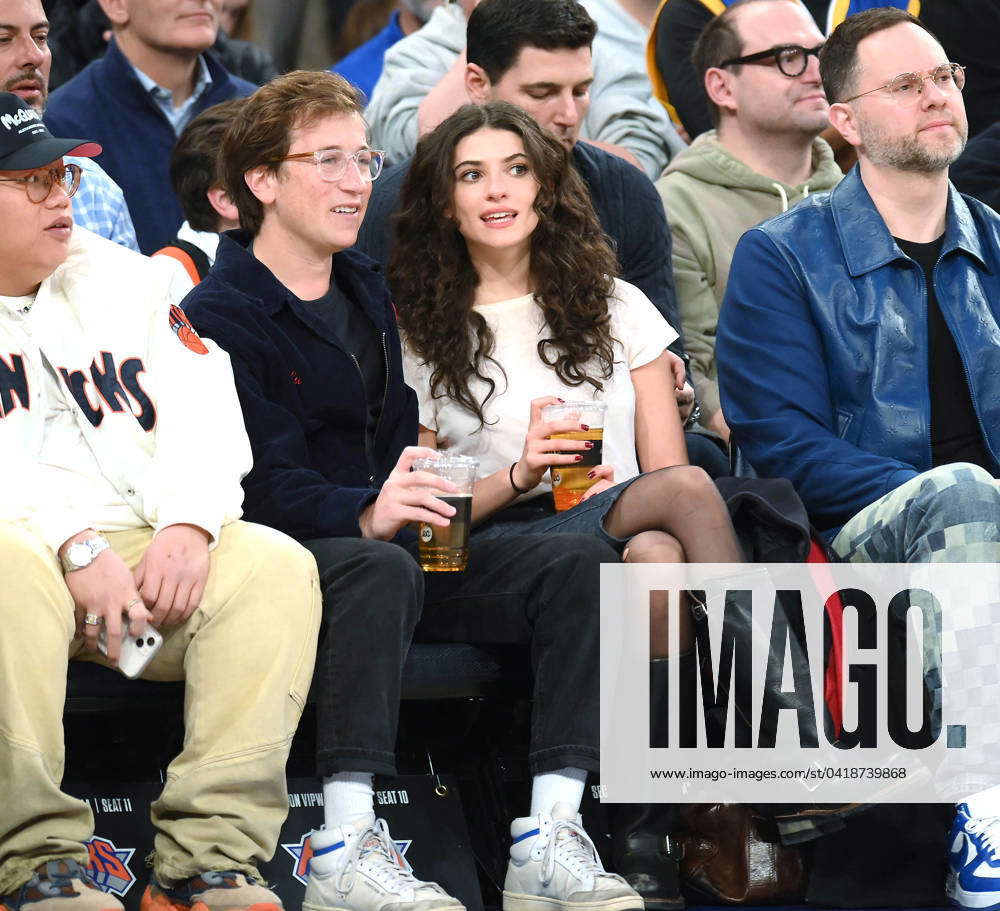 Celebrities at the Boston Celtics at the New York Knicks game Featuring ...