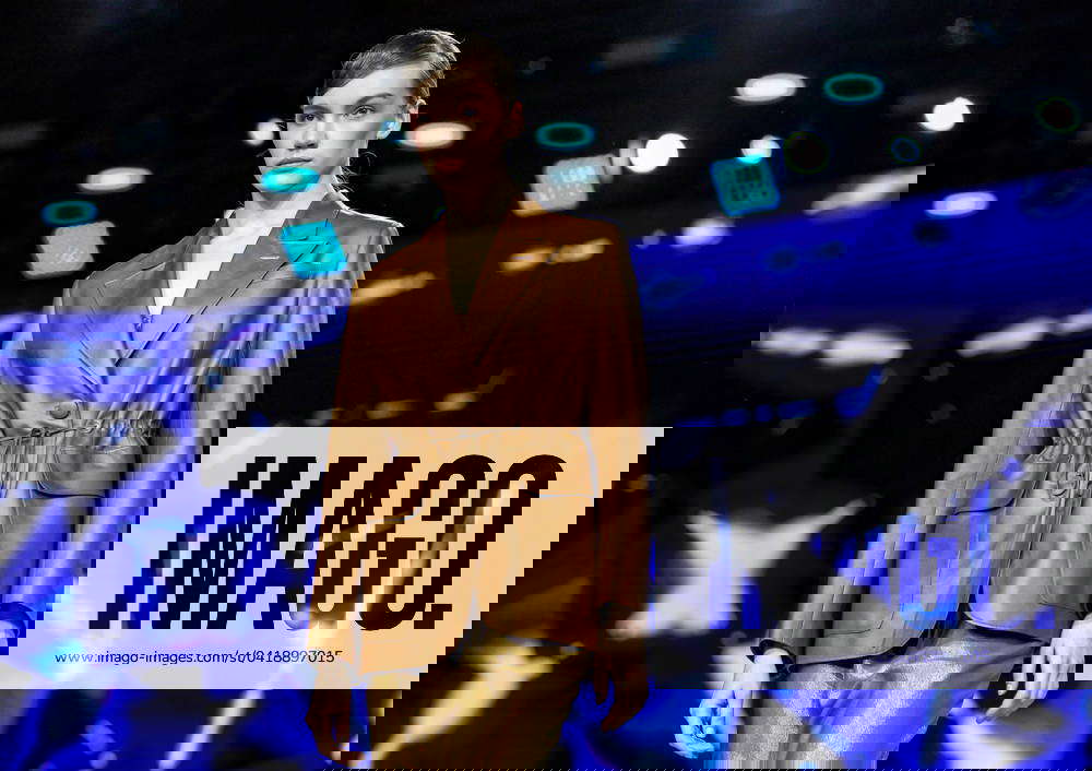 RUSSIA, MOSCOW MARCH 1, 2024 A model showcases a creation during a