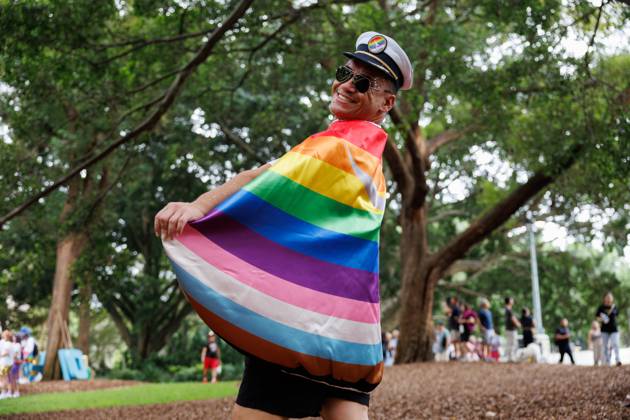 Sydney Gay And Lesbian Mardi Gras Parade Kristy Madden And Paige Kelly From We Are Framily Ahead 4370