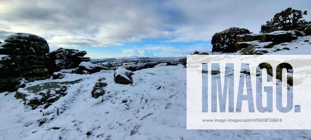 Snow has turned Dartmoor in Devon into a Winter Wonderland in early ...