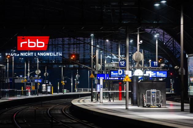 The Empty Berlin Central Station During A GDL Strike On March 07, 2024 ...