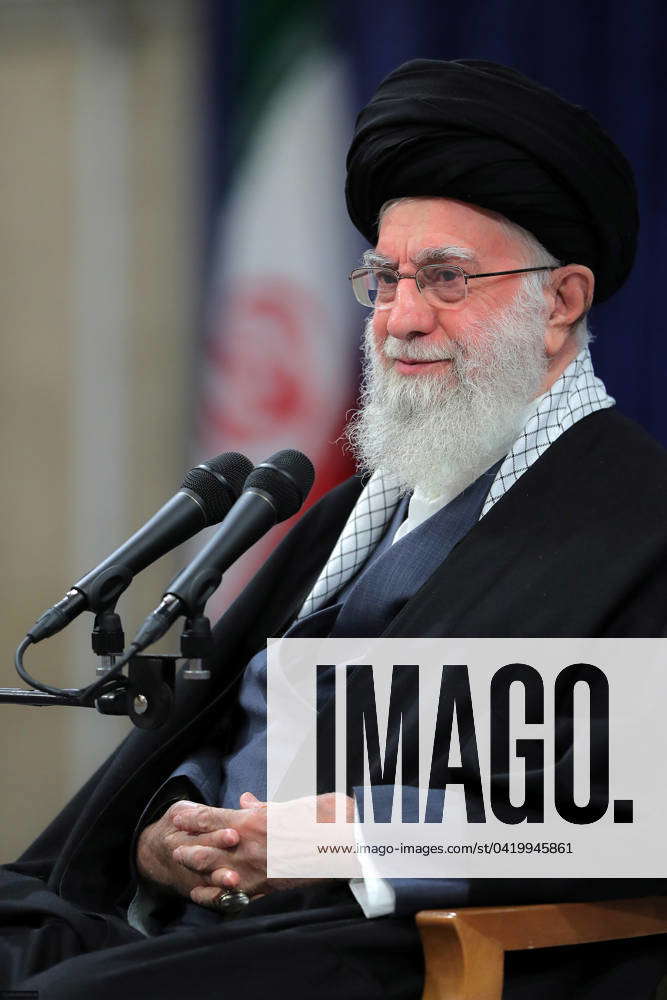 March 7, 2024, Tehran, Iran Iranian Supreme Leader Ayatollah ALI KHAMENEI speaks during a meeting