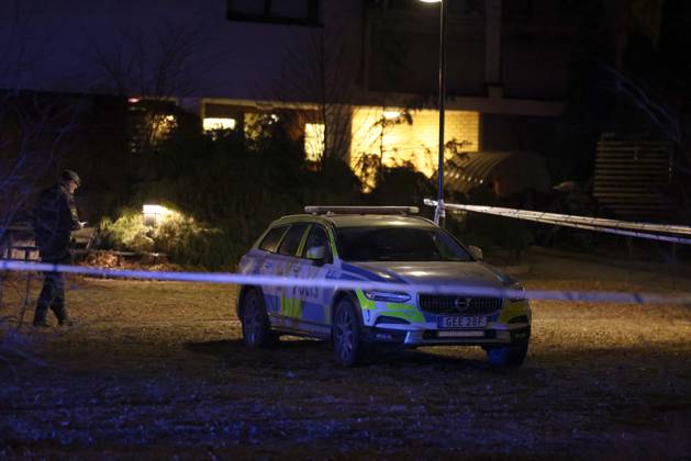 Stockholm Sweden 20240308 A Major Police Operation After A Man Was Shot Dead In Bredäng In 