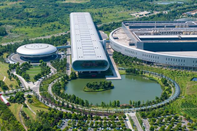 TSMC Factory in Nanjing An aerial photo is showing the factory of ...