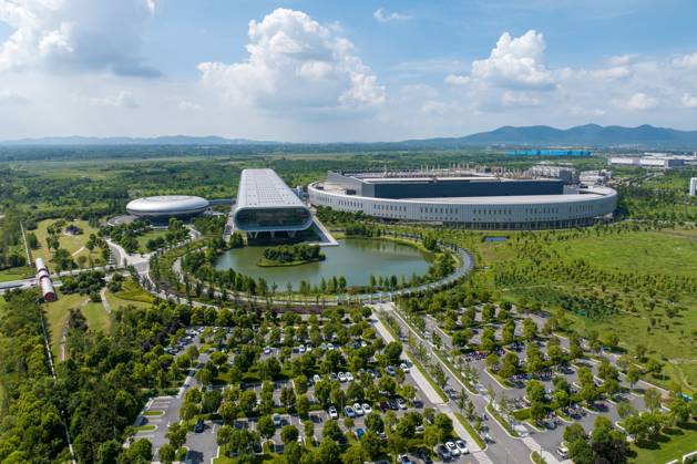 TSMC Factory in Nanjing An aerial photo is showing the factory of ...